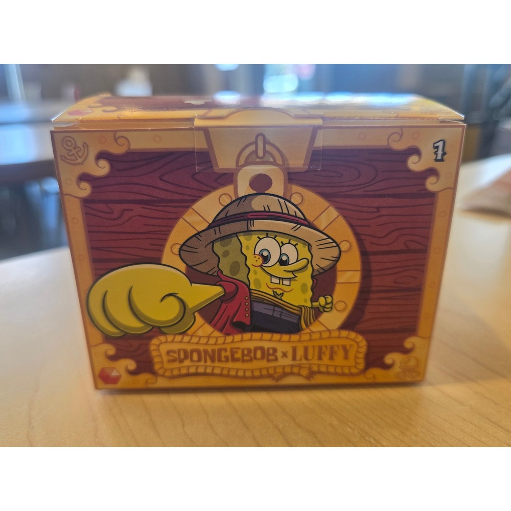 McDonalds Happy Meal Spongebob x Luffy One Piece Crossover Toy Figure New 2024